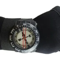 scuba diving compas on wrist