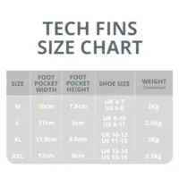 sustainable tech diving fins weight