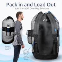 Oceanic Mesh Bag On Male Model