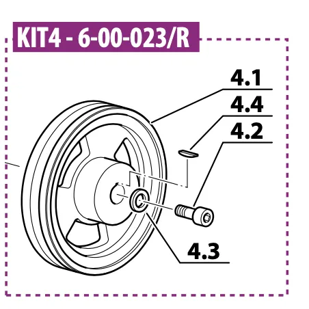 100mm pulley kit