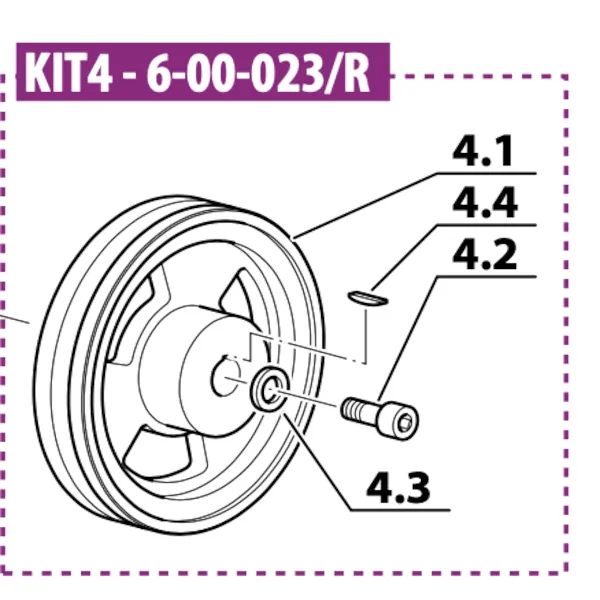 100mm pulley kit